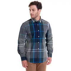 MCGREGOR - Camisa Escocesa Regular Fit Gris