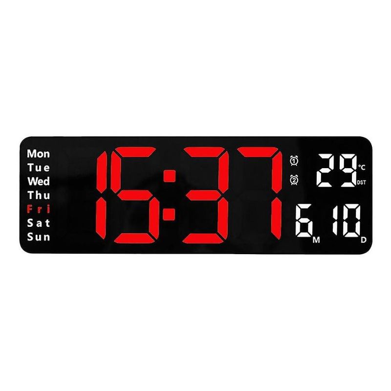 GENERICO - Reloj Digital Led Despertador Termómetro Calendario