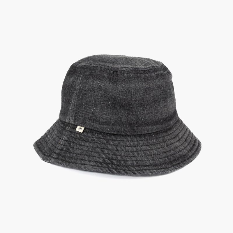 LOUNGE - Sombrero Mujer Bucket Denim Negro