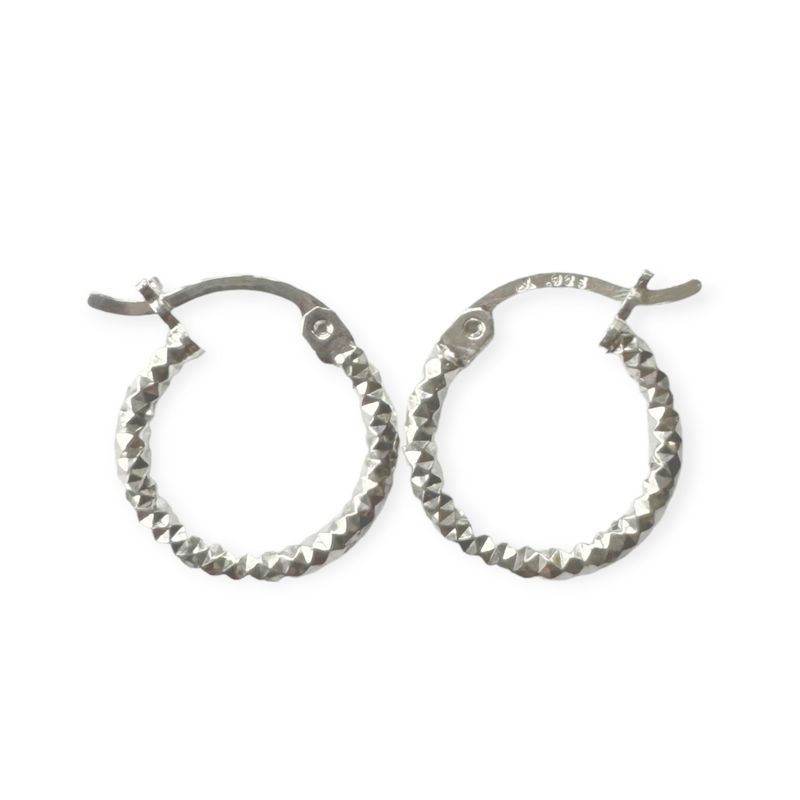ANDREA COGGIOLA JOYAS - Aros Argolla Satinada Plata Fina 925