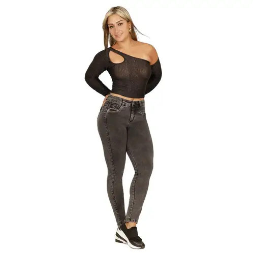 DIVINO JEANS - Jeans Sena IV Gris - Gris