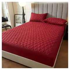 UNIVERSAL - Cubre colchón impermeable 1.5 plazas Burdeo