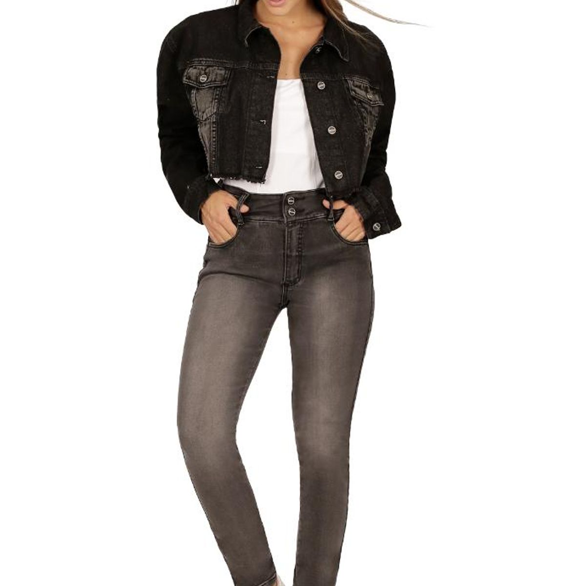 DIVINO JEANS - Jeans Wendy IV Gris Divino Jeans - Gris