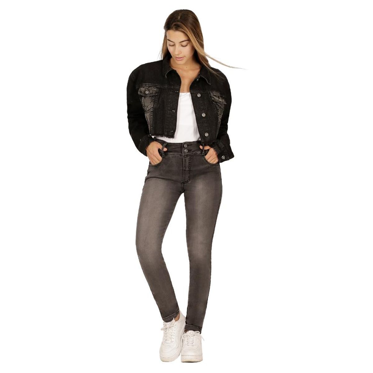 DIVINO JEANS - Jeans Wendy IV Gris Divino Jeans - Gris