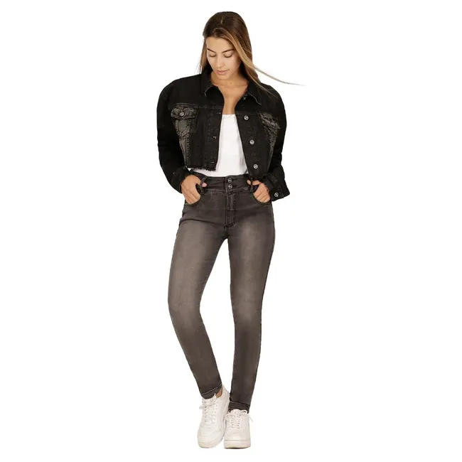 DIVINO JEANS - Jeans Wendy IV Gris Divino Jeans - Gris