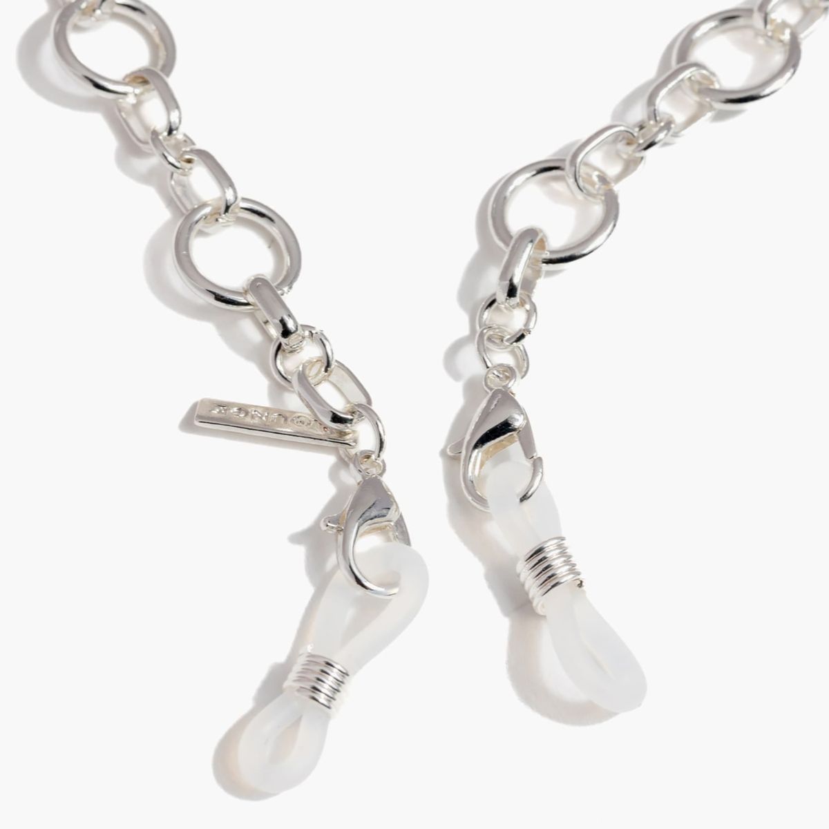 LOUNGE - Strap Sujetador Lentes Mujer Círculos Plateado