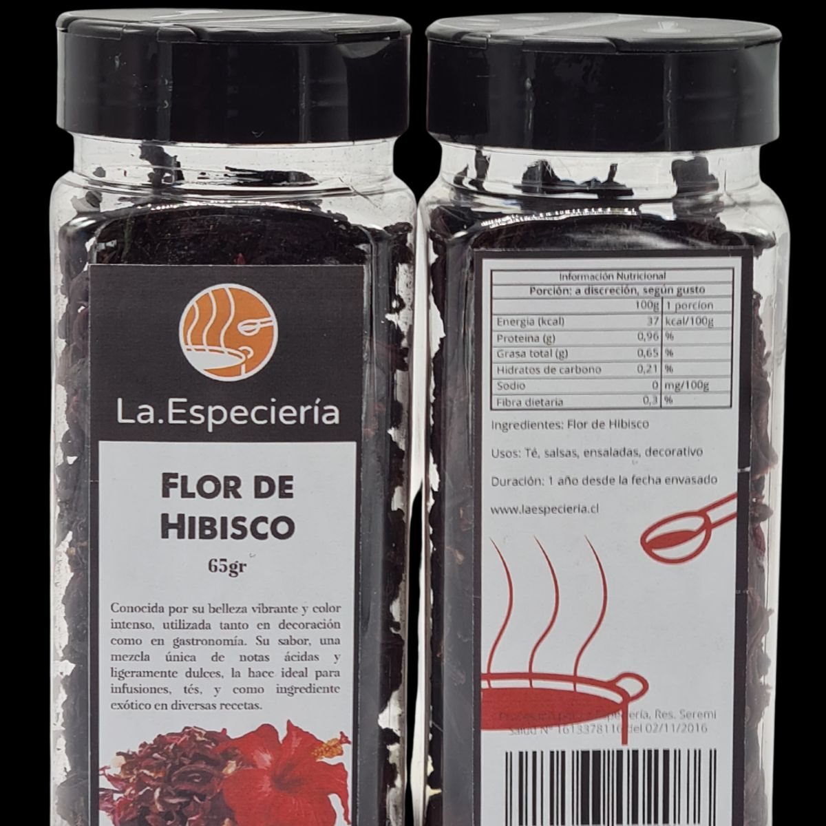 GENERICO - Flor de Hibiscus o Jamaica Ideal Té Frío y Caliente 65g La Especieria