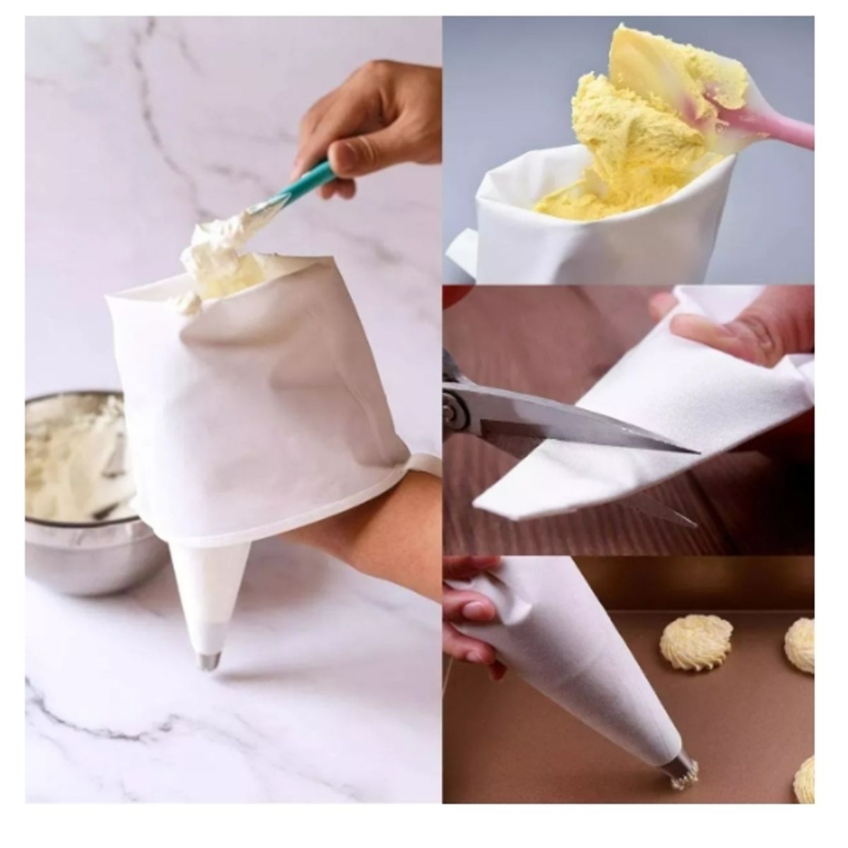 GENERICO - Pack X2 Manga Pastelera Profesional Manga Reposteria 35cm