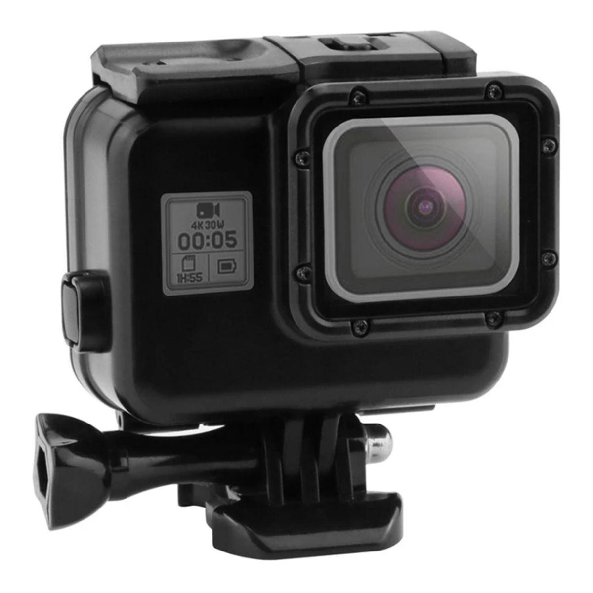 GENERICO - Carcasa Sumergible Negra Touch Gopro 5 6 7 Hero 2018