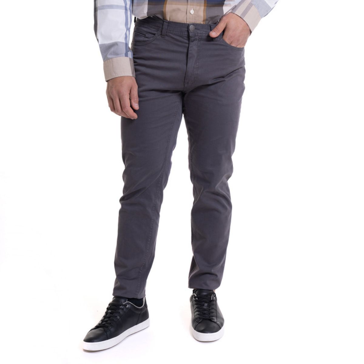 MCGREGOR - Pantalón 5 Pocket Spandex Gris Oscuro MCGREGOR