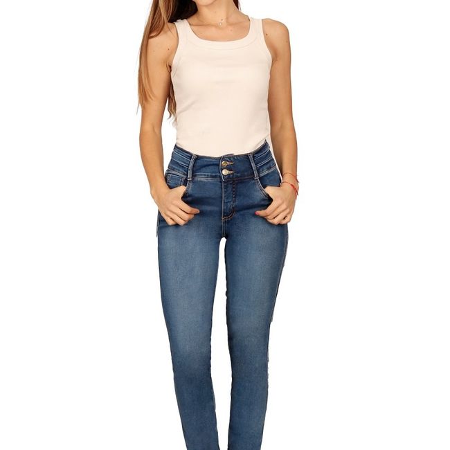 DIVINO JEANS - Jeans Wendy II Azul Medio Divino Jeans