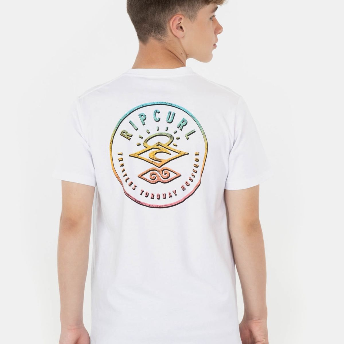 RIP CURL - Polera Made For The Search Tee Blanco Infantil Rip Curl