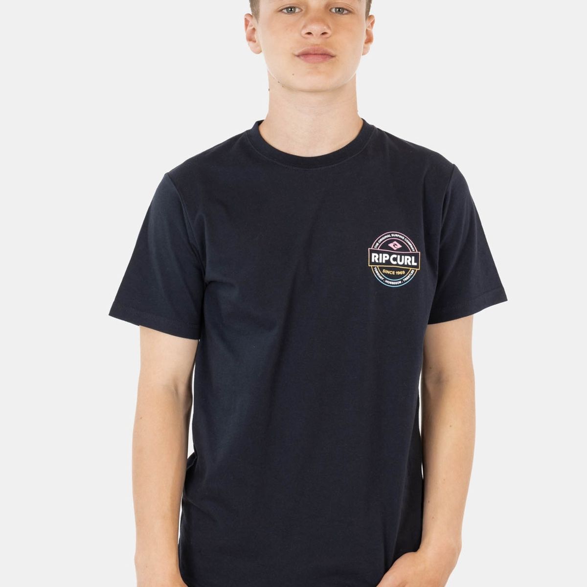 RIP CURL - Polera Tosc Ss Tee Negro Infantil Rip Curl