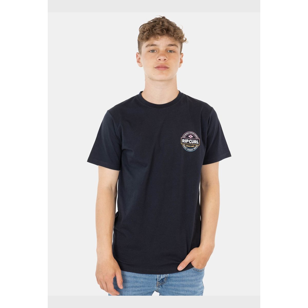 RIP CURL - Polera Tosc Ss Tee Negro Infantil Rip Curl