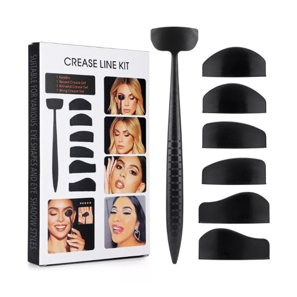 GENERICO - Plantillas Para Aplicar Sombra De Ojos Kit Cut Crease