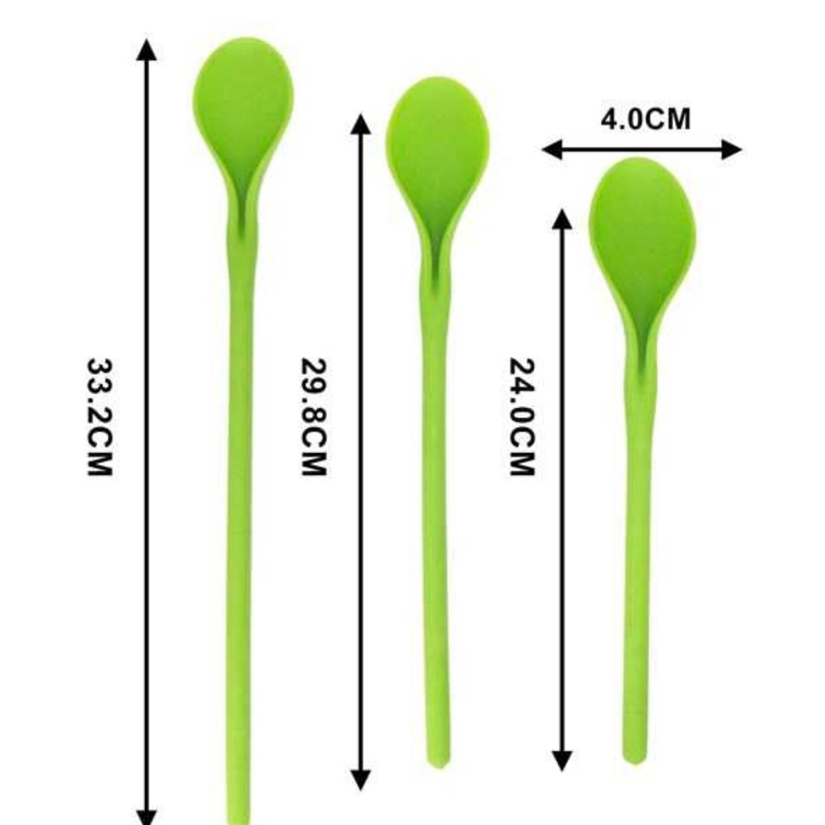 OEM - Set 03 Cucharas Ensaladeras 3 Tamaños
