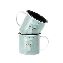SM - Taza Enlozada Lechera Calamardo Bob Esponja Animado