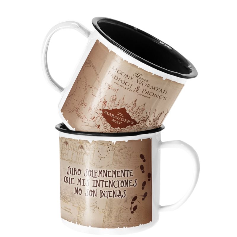 SM - Taza Enlozada Lechera Mapa del Merodeador Harry Potter SM