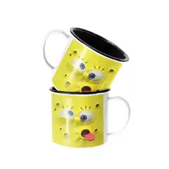 SM - Taza Enlozada Lechera Bob Esponja Personaje Animado - Blanco