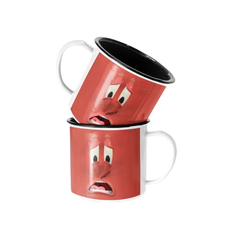 SM - Taza Enlozada Lechera Don Cangrejo Bob Esponja Animado SM