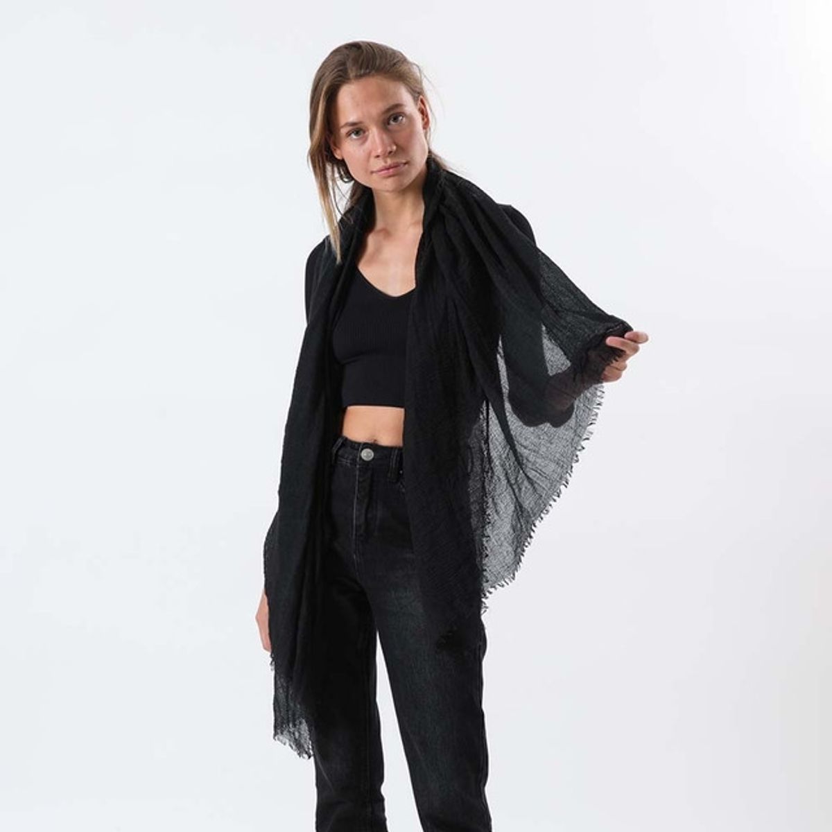 I D - Pañuelo Liso Swindon Negro i-D