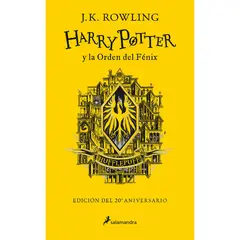PENGUIN RANDOM HOUSE - LIBRO Harry Potter Y La Orden Del Fénix Ed Hufflepuff 20º An