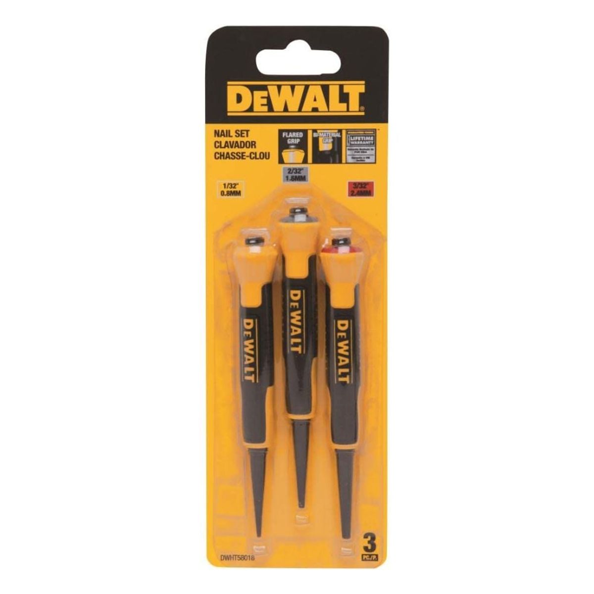 DEWALT - Juego de Uñas (3 Pc) 1/32", 2/32", 3/32" Dewalt DWHT58018