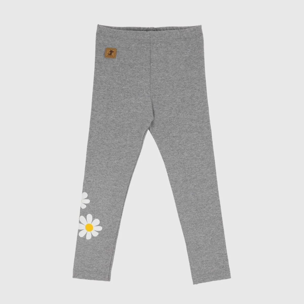 COYOTE KIDS - Calza gris flores margaritas algodón peruano - Gris