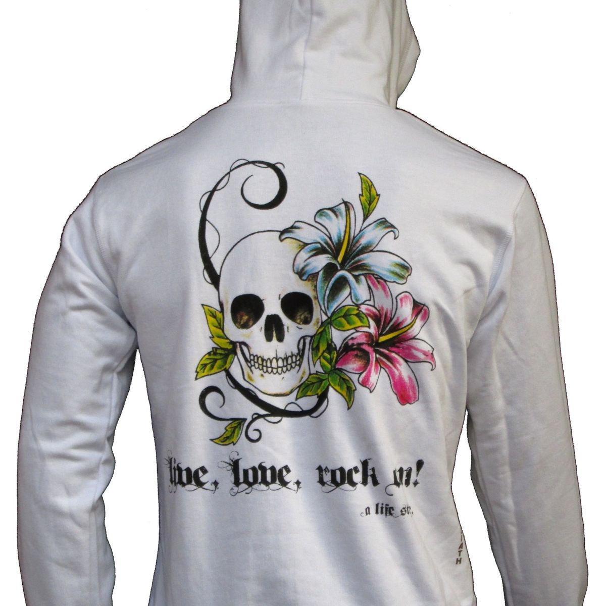 LIVE LOVE ROCK ON - Poleron Mujer Calavera Lili