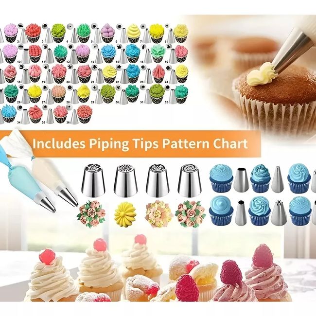 GENERICO - Set De Pasteleria Kit Decoración Para Reposteria 236pcs