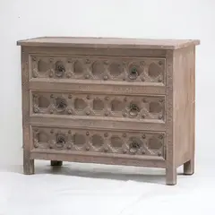 MUEBLES EL HERRERO - Cómoda Acapulco 3 cajones 108x45x86 cms