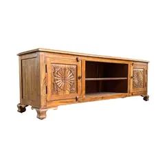 MUEBLES EL HERRERO - Rack lisboa natural 180x46x60 cm altura