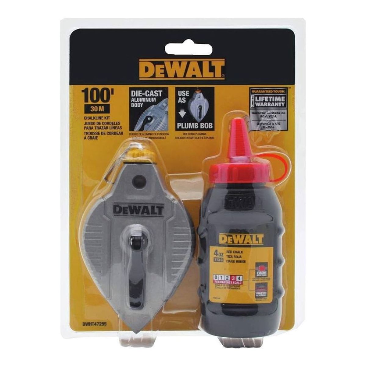 DEWALT - Tizador De Aluminio Fundido Con Tiza Roja Dewalt DWHT47255L