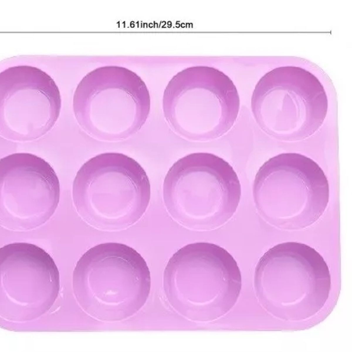 GENERICO - Pack X2 Molde Cupcakes Molde 12 Magdalena Molde Muffin 12