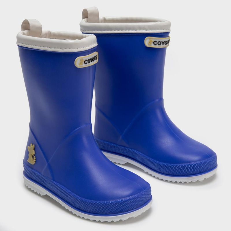 COYOTE KIDS - Bota de agua azul ribete blanco - Azul