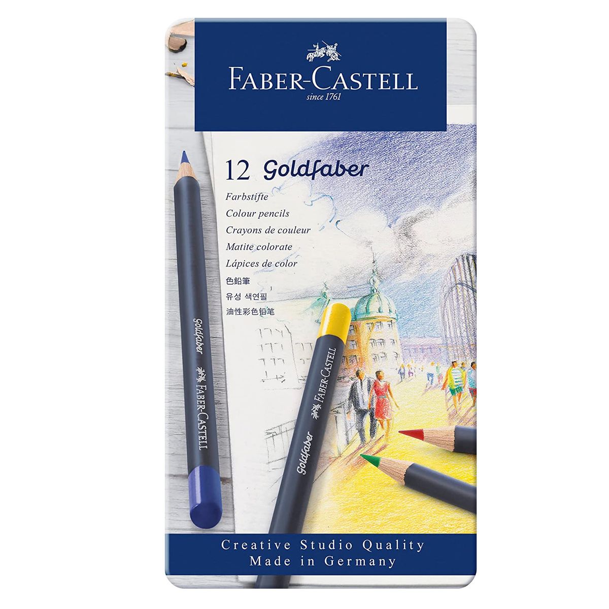 FABER-CASTELL - Lápices Faber-Castell Goldfaber (12 Colores)
