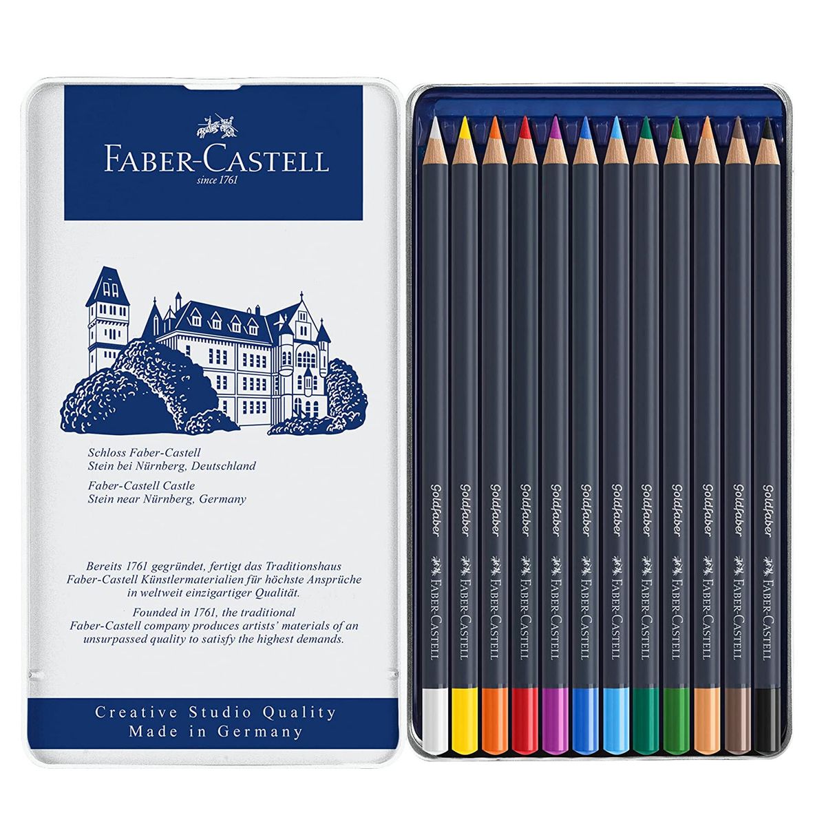 FABER-CASTELL - Lápices Faber-Castell Goldfaber (12 Colores)