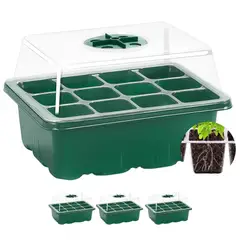 GENERICO - Pack 3 Germinadores Semillas Semillero Invernadero Hogarútil