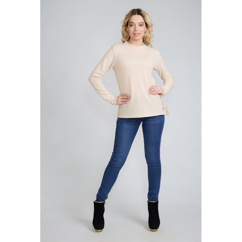 TENTATION - Jeans Pitillo Focalizado Azul Tentation