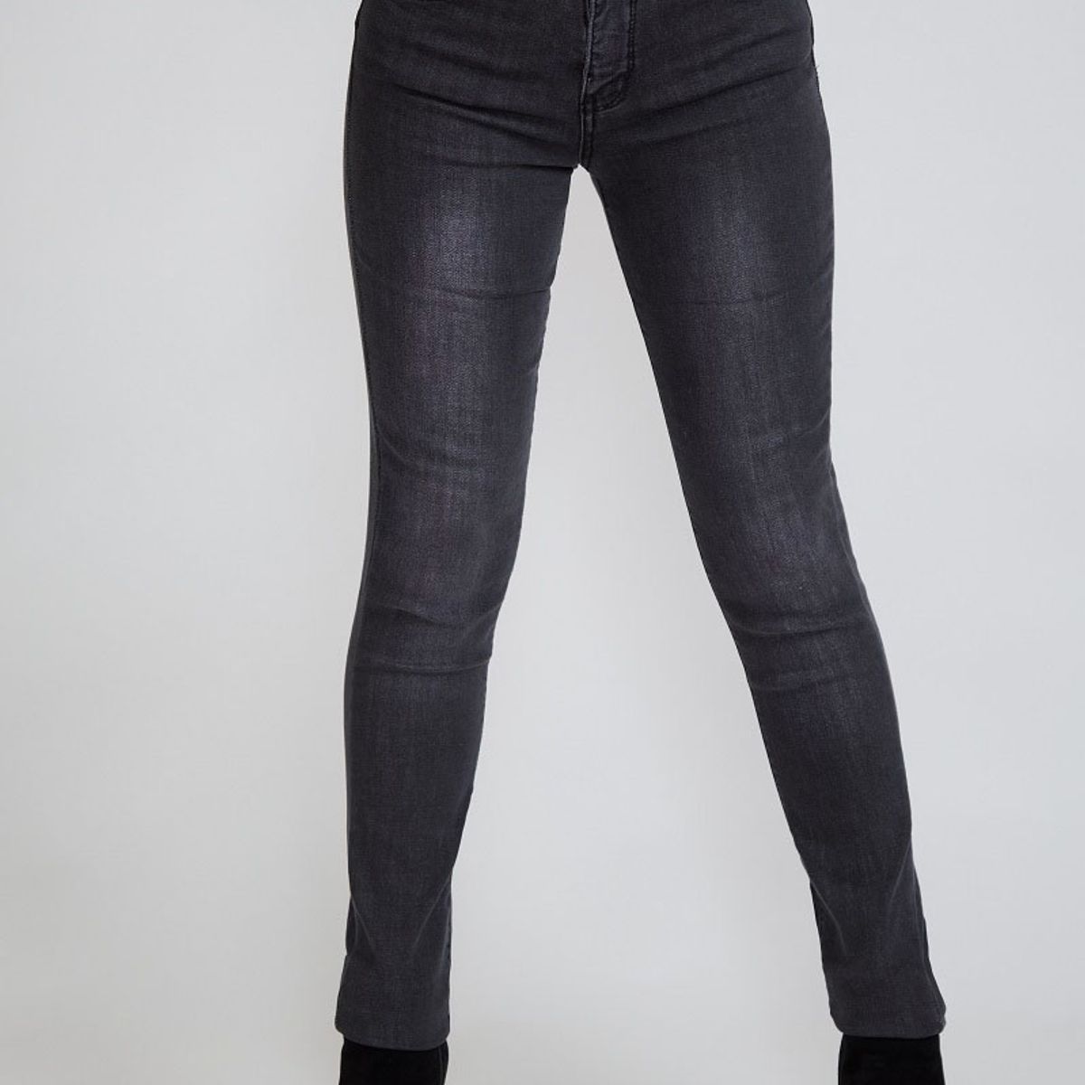 TENTATION - Jeans Pitillo Focalizado Gris Tentation
