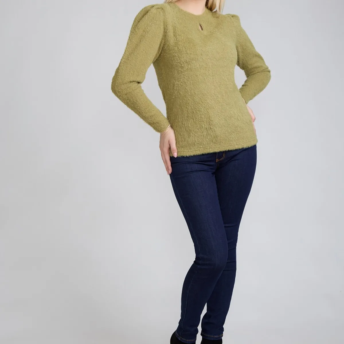 TENTATION - Jeans Pitillo Azul Tiro Alto Tentation