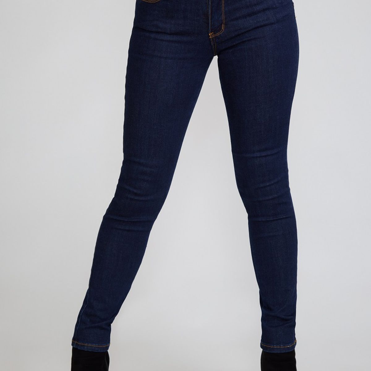 TENTATION - Jeans Pitillo Azul Tiro Alto Tentation