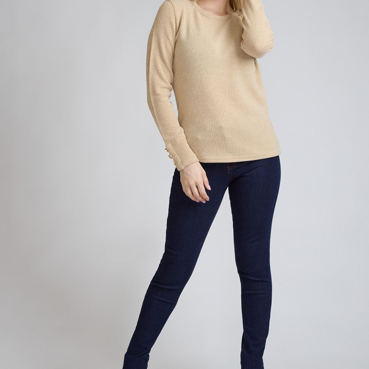 TENTATION - Jeans Pitillo Bordado Azul Tentation