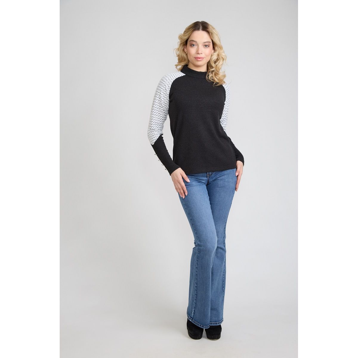 TENTATION - Jeans Flare Push Up Azul Tentation