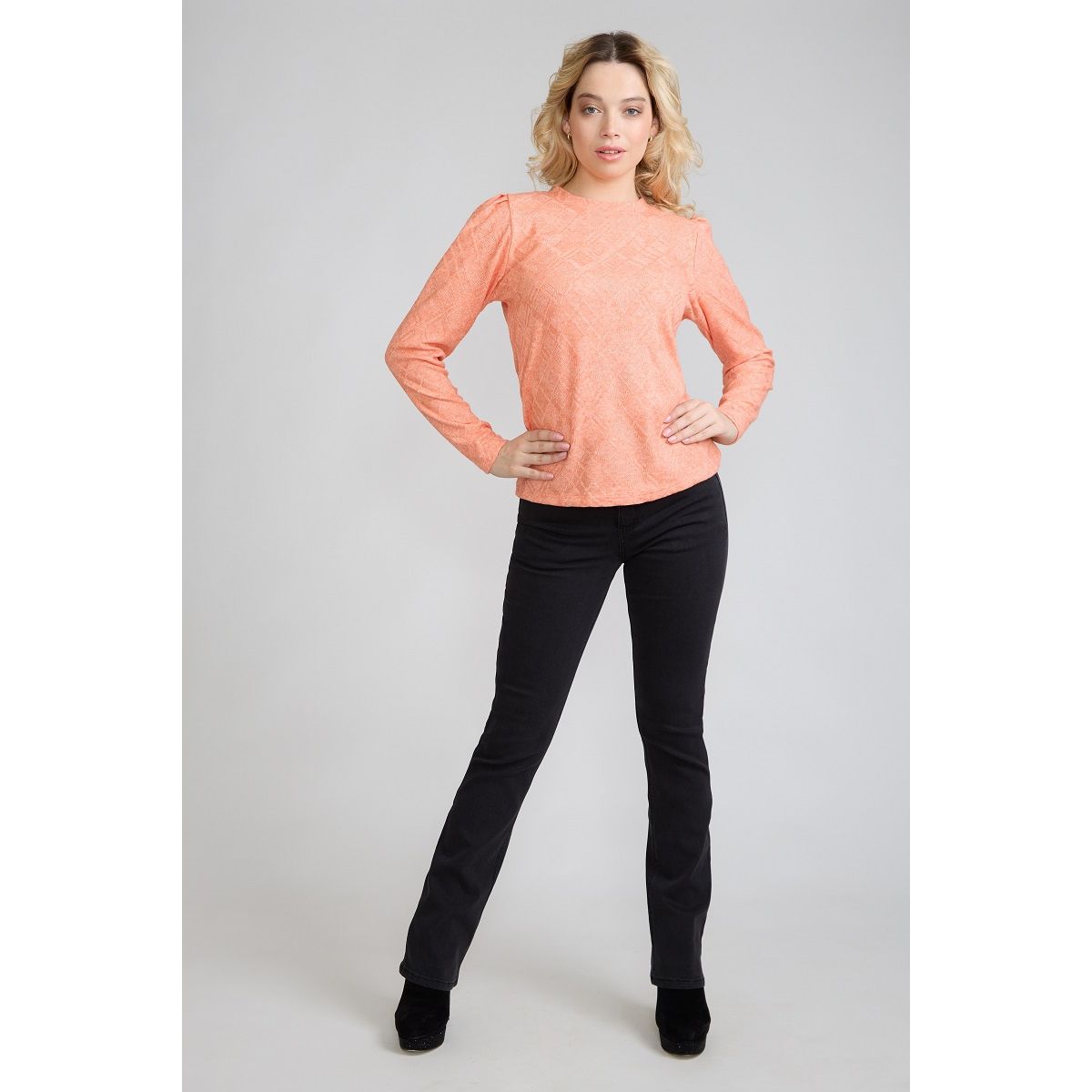 TENTATION - Jeans Recto TA Push Up Gris Tentation