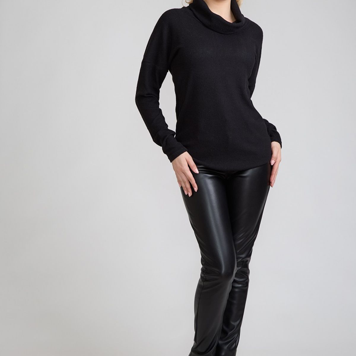 TENTATION - Pantalon PU Pitillo Black Tentation OFERTA CYBER