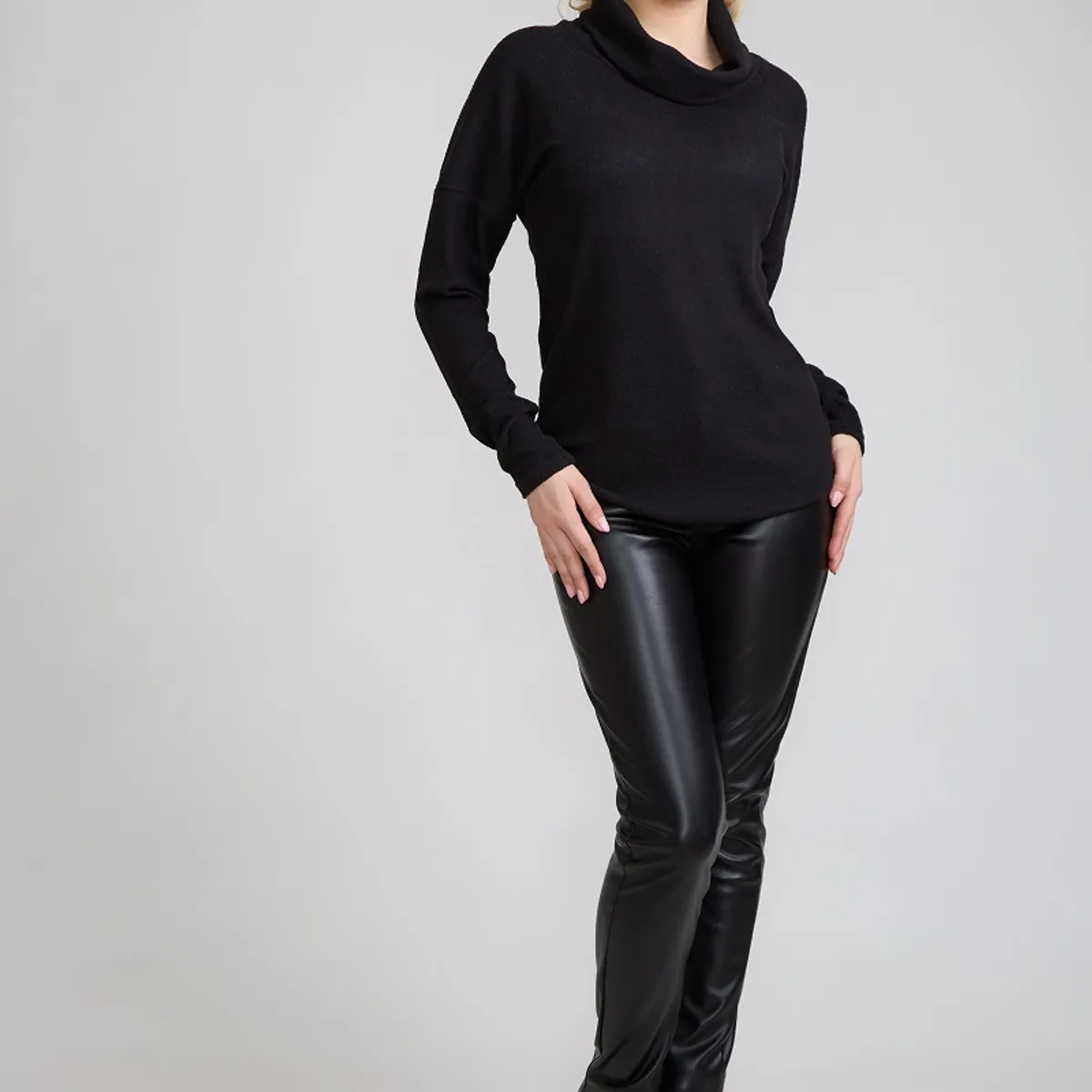 TENTATION - Pantalon PU Pitillo Black Tentation OFERTA CYBER