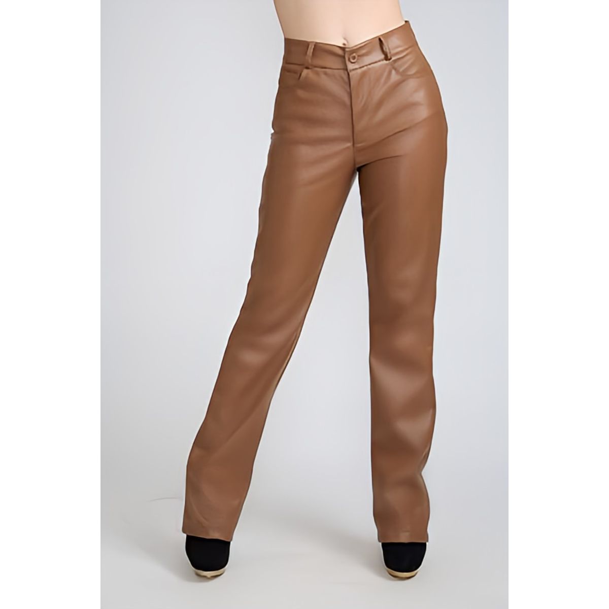 TENTATION - Pantalon PU Recto Coffee Tentation OFERTA CYBER
