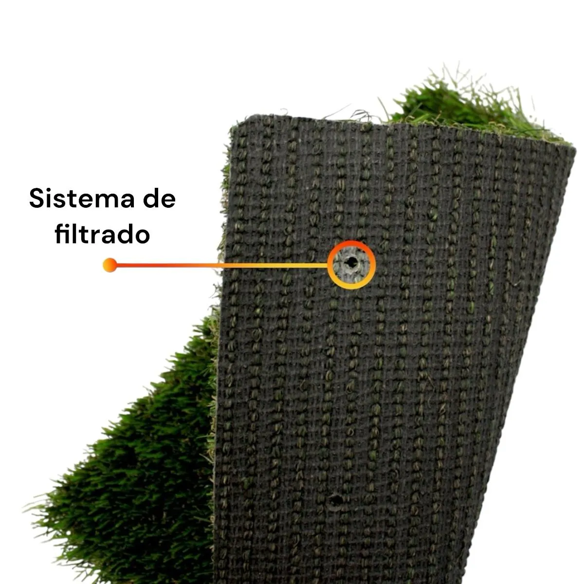 QRUBBER - Pasto Sintético Pucón Premium 30mm. 2mts x 5mts QRubber