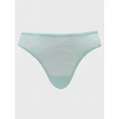 CALVIN KLEIN - Calzón Bikini Allover Lace Azul